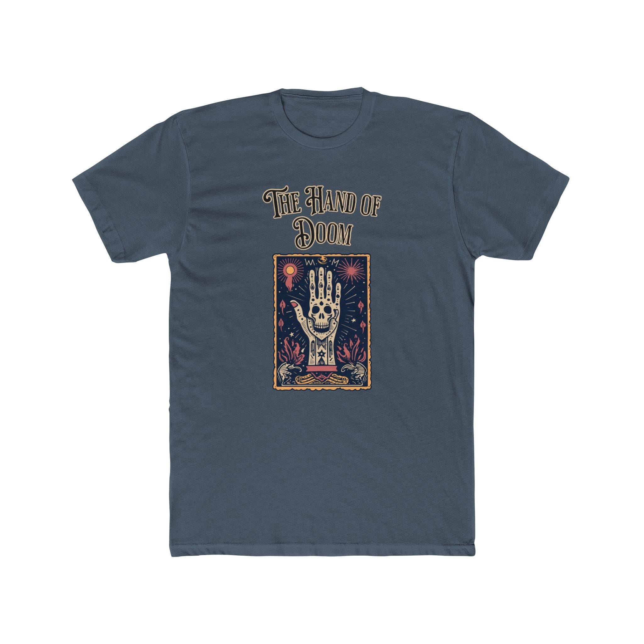 The Hand Of Doom - Unisex Cotton Crew Tee (Front) - Damned Threads